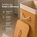 Cesto de Roupas em Bambu 70L