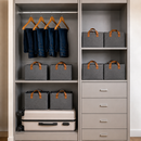 Kit 8 Cestos Organizadores para Guarda-Roupa