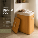 Cesto de Roupas em Bambu 70L