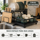 Escorredor de Louças 2 Andares com Escoamento