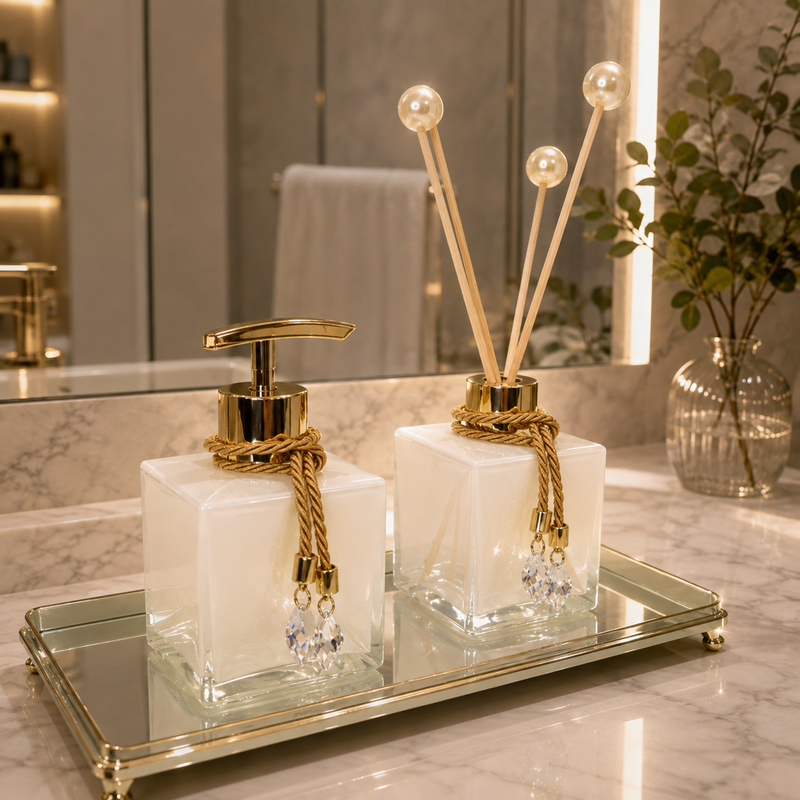 Kit Lavabo Vidro 250ml